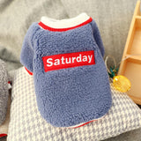 Maxbell Cute Dog Puppy Winter Warm Coat Dogs Comfortable Outdoor Apparels Blue-S