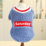 Maxbell Cute Dog Puppy Winter Warm Coat Dogs Comfortable Outdoor Apparels Blue-S