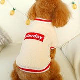 Maxbell Cute Dog Puppy Winter Warm Coat Dogs Comfortable Outdoor Apparels Beige-S