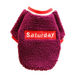 Maxbell Cute Dog Puppy Winter Warm Coat Dogs Comfortable Outdoor Apparels Purple-XS