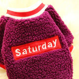 Maxbell Cute Dog Puppy Winter Warm Coat Dogs Comfortable Outdoor Apparels Purple-XS