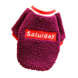 Maxbell Cute Dog Puppy Winter Warm Coat Dogs Comfortable Outdoor Apparels Purple-S