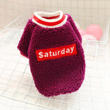 Maxbell Cute Dog Puppy Winter Warm Coat Dogs Comfortable Outdoor Apparels Purple-S