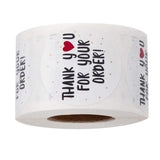 Maxbell 500Pieces Roll Thank You Packaging Sealing Stickers THANK YOU FOR YOUR ORDER