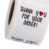 Maxbell 500Pieces Roll Thank You Packaging Sealing Stickers THANK YOU FOR YOUR ORDER