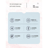 Maxbell Portable Dog Cat Hair Trimmer Kit Pet Animal Electric Shaver Clipper B