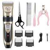 Maxbell Portable Dog Cat Hair Trimmer Kit Pet Animal Electric Shaver Clipper B