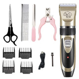 Maxbell Portable Dog Cat Hair Trimmer Kit Pet Animal Electric Shaver Clipper B