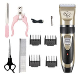 Maxbell Portable Dog Cat Hair Trimmer Kit Pet Animal Electric Shaver Clipper B