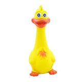 Maxbell Rubber Chicken Screaming Shrilling Puppy Chewing Squeeze Yellow 19x7cm