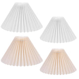 Maxbell Modern Lamp Shade Lampshade Fanshaped Light Cover Dust-proof White_24cm
