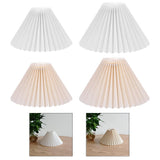 Maxbell Modern Lamp Shade Lampshade Fanshaped Light Cover Dust-proof White_24cm
