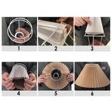 Maxbell Modern Lamp Shade Lampshade Fanshaped Light Cover Dust-proof White_24cm