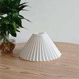 Maxbell Modern Lamp Shade Lampshade Fanshaped Light Cover Dust-proof White_24cm