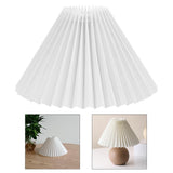 Maxbell Modern Lamp Shade Lampshade Fanshaped Light Cover Dust-proof White_24cm