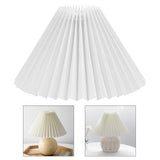 Maxbell Modern Lamp Shade Lampshade Fanshaped Light Cover Dust-proof White_24cm