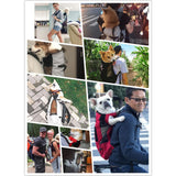 Maxbell Dog Carrier Breathable Corgi Carrying Bag Hiking Travel Pet Backpacks Grey