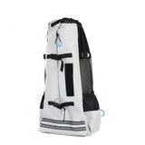 Maxbell Dog Carrier Breathable Corgi Carrying Bag Hiking Travel Pet Backpacks Grey
