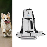 Maxbell Dog Carrier Breathable Corgi Carrying Bag Hiking Travel Pet Backpacks Grey