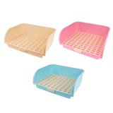 Maxbell Pet Litter Box Corner Toilet Tray Pan Potty Trainer Adult Rabbit Cage Blue