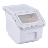 Maxbell 5kg Large Kitchen Pet Food Storage Container Airtight Rice Storage Tank Gray