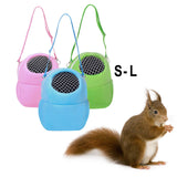 Maxbell Pet Small Animal Carrier Bag Travel Warm Cage Hamster Pouch Pink 17x14cm