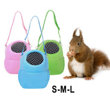 Maxbell Pet Small Animal Carrier Bag Travel Warm Cage Hamster Pouch Pink 17x14cm