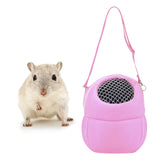 Maxbell Pet Small Animal Carrier Bag Travel Warm Cage Hamster Pouch Pink 17x14cm