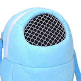 Maxbell Pet Small Animal Carrier Bag Travel Warm Cage Hamster Pouch Blue 17x14cm