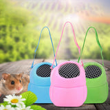 Maxbell Pet Small Animal Carrier Bag Travel Warm Cage Hamster Pouch Blue 17x14cm
