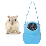 Maxbell Pet Small Animal Carrier Bag Travel Warm Cage Hamster Pouch Blue 17x14cm