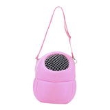Maxbell Pet Small Animal Carrier Bag Travel Warm Cage Hamster Pouch Pink 22x19cm