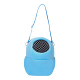 Maxbell Pet Small Animal Carrier Bag Travel Warm Cage Hamster Pouch Blue 22x19cm