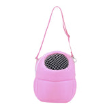 Maxbell Pet Small Animal Carrier Bag Travel Warm Cage Hamster Pouch Pink 27x22cm