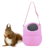 Maxbell Pet Small Animal Carrier Bag Travel Warm Cage Hamster Pouch Pink 27x22cm