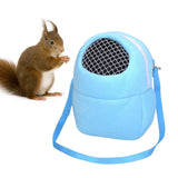 Maxbell Pet Small Animal Carrier Bag Travel Warm Cage Hamster Pouch Blue 27x22cm