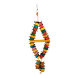 Maxbell Bird Chewing Toy Colorful Bird Cage Parrot Bite Toys Pet Supplies 2-String