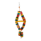 Maxbell Bird Chewing Toy Colorful Bird Cage Parrot Bite Toys Pet Supplies 2-String