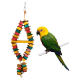 Maxbell Bird Chewing Toy Colorful Bird Cage Parrot Bite Toys Pet Supplies 2-String