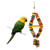 Maxbell Bird Chewing Toy Colorful Bird Cage Parrot Bite Toys Pet Supplies 2-String