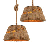 Maxbell Rural Woven Pendant Ceiling Light E27 Restaurant Hanging Lamp Fitting Decor