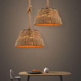Maxbell Rural Woven Pendant Ceiling Light E27 Restaurant Hanging Lamp Fitting Decor
