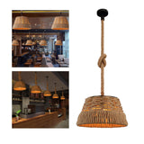 Maxbell Rural Woven Pendant Ceiling Light E27 Restaurant Hanging Lamp Fitting Decor