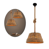 Maxbell Rural Woven Pendant Ceiling Light E27 Restaurant Hanging Lamp Fitting Decor