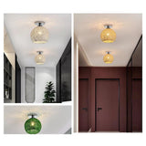 Maxbell Semi Flush Mount Ceiling Light Fixture Nordic for Bedroom Hallway Porch Hall Silver