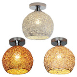 Maxbell Semi Flush Mount Ceiling Light Fixture Nordic for Bedroom Hallway Porch Hall Silver