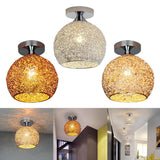 Maxbell Semi Flush Mount Ceiling Light Fixture Nordic for Bedroom Hallway Porch Hall Silver