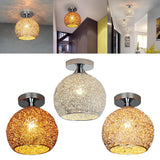 Maxbell Semi Flush Mount Ceiling Light Fixture Nordic for Bedroom Hallway Porch Hall Silver