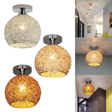 Maxbell Semi Flush Mount Ceiling Light Fixture Nordic for Bedroom Hallway Porch Hall Silver