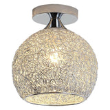 Maxbell Semi Flush Mount Ceiling Light Fixture Nordic for Bedroom Hallway Porch Hall Silver